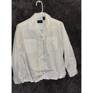 Liz Claiborne Lizsport Petite S Striped Button Down Shirt